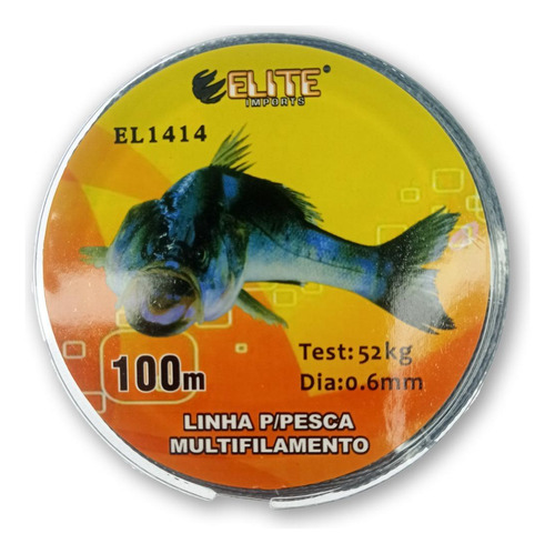 Linha De Pesca Multifilamento 60mm Elite El1414