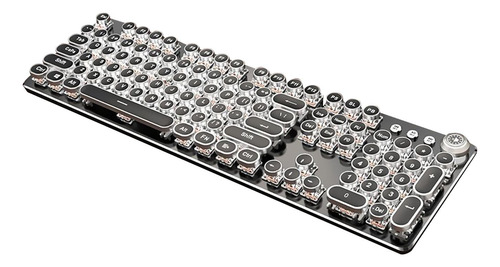 Teclado Retro Punk De 104 Teclas Con Cable Para Pc,
