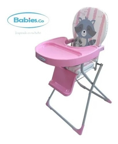 Silla De Comer Bebe Reforzada Plegable Ideal Con Bandeja