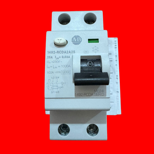 Allen-bradley 1492-rcda2a25 Ser D Interruptor De Circuito