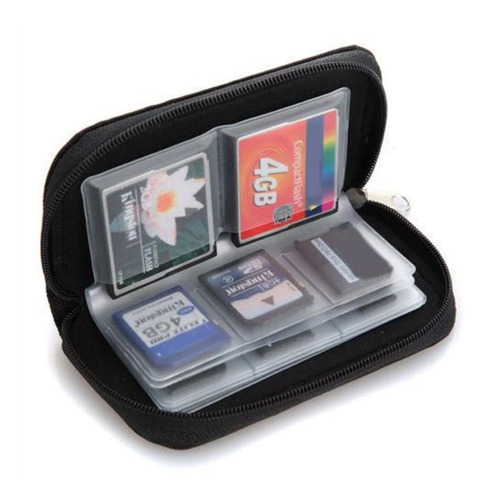 Sd Card Soporte Sdhc Mmc Cf Micro Memory Storage Pouch