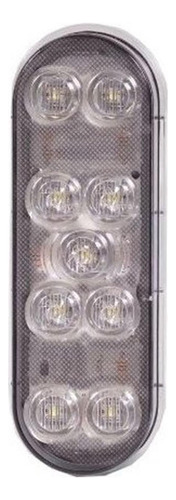 Maxxima M63347 - Lámpara De Respaldo Led Ovalada, Blanca, 