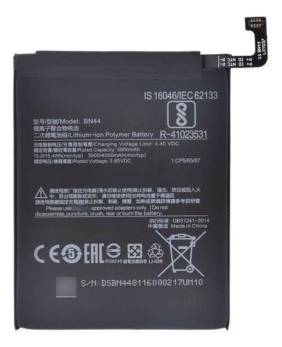 Bateria Compatible Con Redmi 5 Plus Bn44 Xiaomi + Regalo