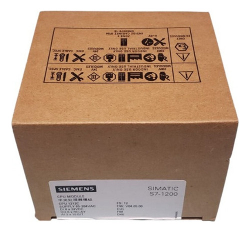 Siemens Plc 1212c Ac/dc/rly 6es7 212-1be40-0xb0 Plc S7-1200