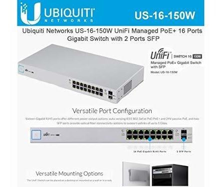 Networks Switch Unifi 8 Puerto Sfp 150w Us Blanco Xq