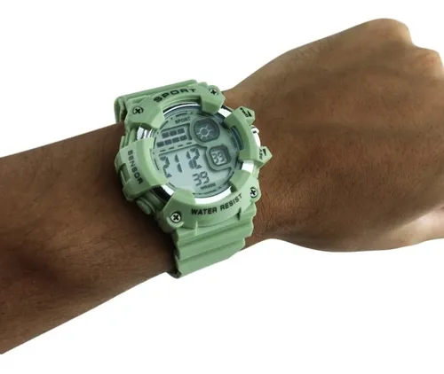 Reloj deportivo de goma impermeable original para hombre