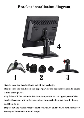 Kalesmart De 10.1 Pulgadas Small Computer Monitor Hd 1024x60
