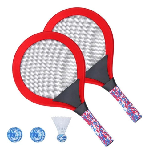 Pack 2 Raquetas Tenis Playa Badminton Juego Deportivo Niños