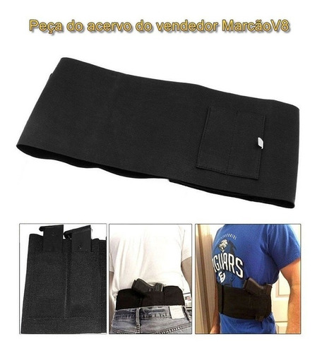 Coldre De Cintura P Revolver Pistola C Carregador 100 Cm Ngk