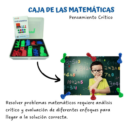 Juego Didáctico Matemáticas Con Estuche Plástico Niños