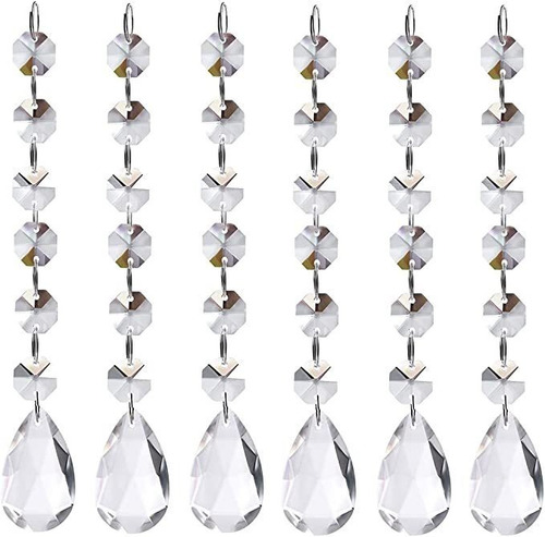 30 Pcs De Adorno De Cristal Acrilico Transparente Decoracion