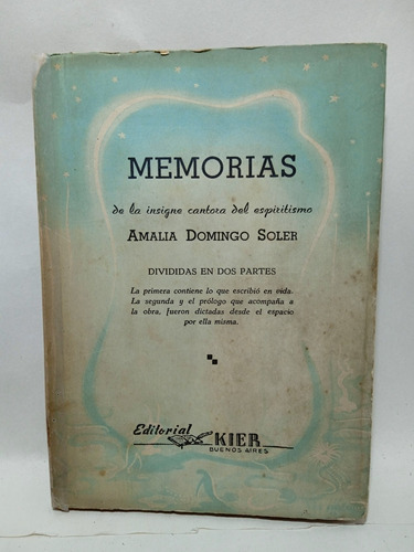 Memorias - Amalia Domingo Soler - Kier - Esoterico 
