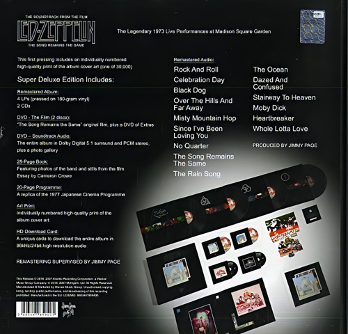Box Led Zeppelin The Song Remains The Same Superdeluxe