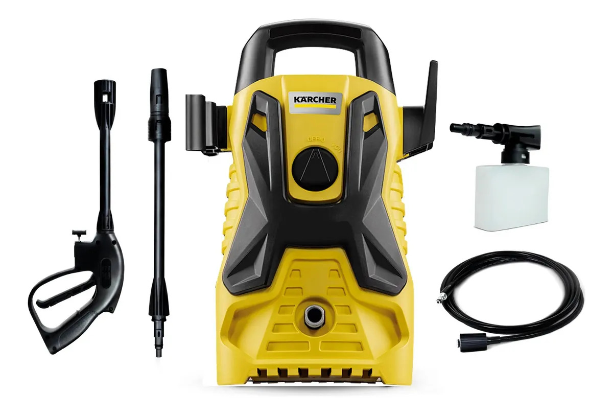 Lavadora De Alta Pressão Kärcher Portátil 1500 psi/libras 1400w 300 L/h com aplicador de detergente 220v