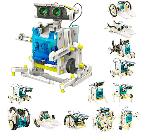 Kit Robot Solar 13 En 1 Jueguete Didactico Para Armar