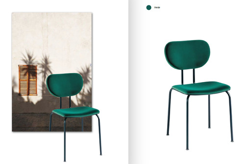 Sillas Comedor Living Moderna Diseño Otto Tapizado Pana X4