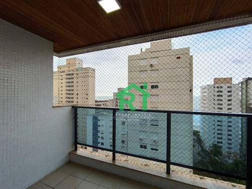 Imagem 9 de 24 de Apartamento Na Praia, Vista Para O Mar, 3 Dormitórios, Sendo 1 Suíte, 3 Sacadas, 2 Vagas De Garagem, Lazer Completo, Pitangueiras - Guarujá/sp - Fl0067