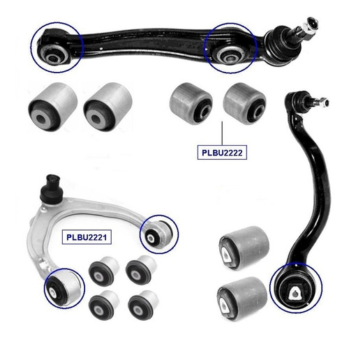 Kit 10 Bucha Braco Bandeja Suspensao Dianteira Bmw X6 -2013