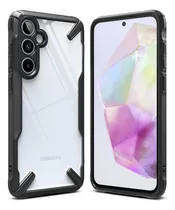 Comprar Estuche Funda Forro Antichoque | Para Samsung Galaxy A35 5g | Ringke Fusion X | Color Negro | Protección De Grado Militar | Acabados Premium