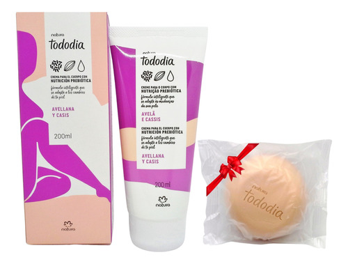 Natura Tododia Crema Corporal Avellana Y Casis Pomo + Jabon