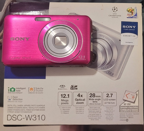 Camara Sony Dsc-w310 Pink Cyber-shot