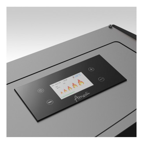 Estufa A Pellet Negro Slim 9000 Amesti