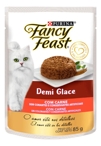 Fancy Feast Demi-glace Carne Para Gatos 85 G