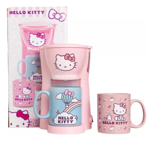 Cafetera Hello Kitty Original + 2 Tazas 