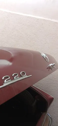 Mercedes Benz 220, Std. 4 Vel. Al Frente, Placas De Antiguo