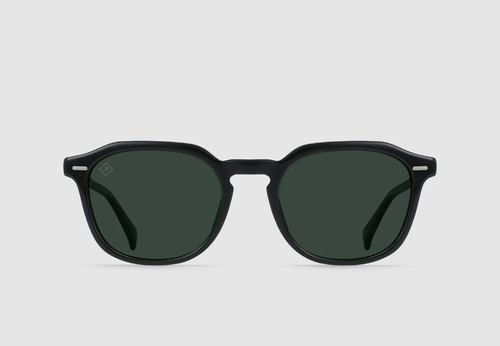 Lentes De Sol Raen Clyve P. Cristal Negro / Verde P Color De La Lente Verde Polarizado Color De La Varilla Cristal/negro