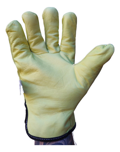 Guantes Vaqueta Anti Shock X10 Pares Refuerzo Alto Impacto