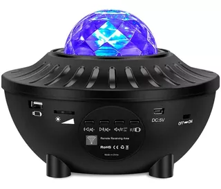 Proyector Bluetooth Luces Led Control Parlante Control