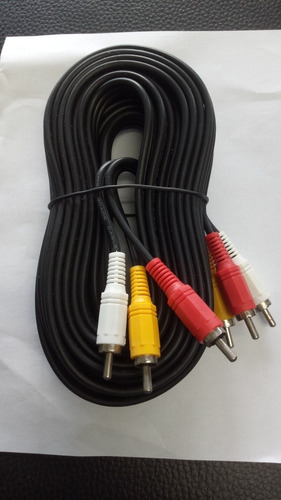 Imagen 4 de 4 de Cable Rca De 5 Metros Audio Y Video