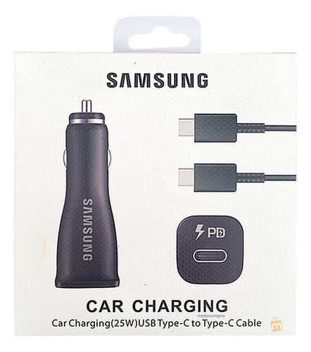 Cargador Samsung Carro C A Tipo C Super Carga Rápida 25w