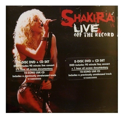 Shakira  Live & Off The Record Cd+dvd Nuevo