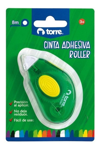 Cinta Adhesiva Doble Contacto Torre Roller 6mm X 8m