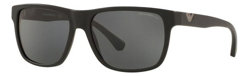 Óculos de sol Emporio Armani EA4035 armação de plástico cor preto, lente cinza clássica