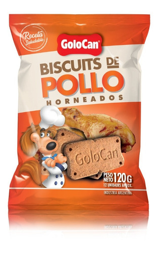 Biscuits Golocan Pollo Horneado X 120 Grs