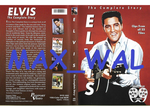 Elvis Presley The Complete Story Dvd Original Max_wal