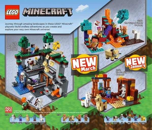 Lego Minecraft Edición 2021 - 3 Sets Precio Lanzamiento