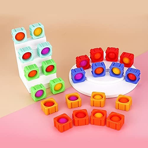 Juguete De Silicona Sensorial Antiestres 24 Pzs Multicolor