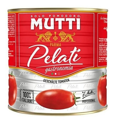 Mutti Tomate Pelado Pomodoro Pelati 2,5kg Gastronomia Italia