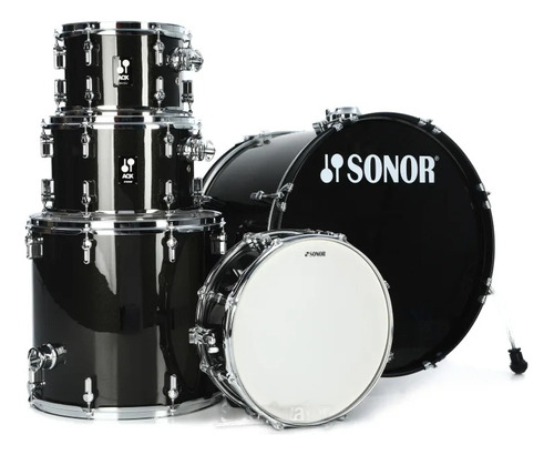 Bateria Sonor Aqxstagebmsba Aqx Stage Poplar Negra 