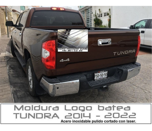 Letras Logotipo Tapa Batea (caja) Toyota Tundra 2014 - 2021