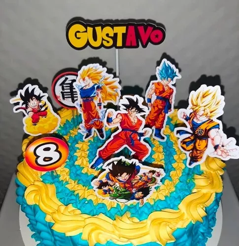Oblea comestible decoración tartas Dragon Ball Z - Mundo de Fantasia Eventos