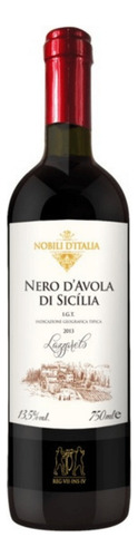 Vinho Italiano Nobili D'italia Nero D'avola Di Sicilia 750ml