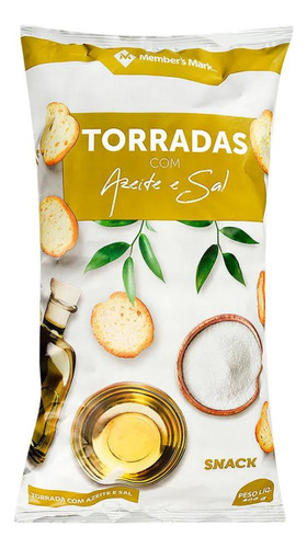 Snack Mini Torradas Azeite E Sal De Portugal 250g