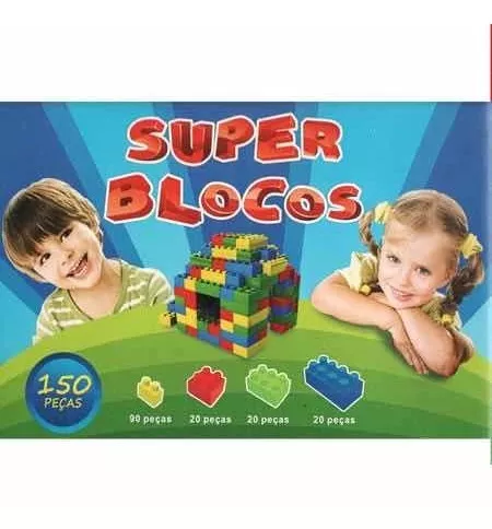 Jogo De Encaixe Blocos Brinquedo de Montar Com 60 Peças Didático