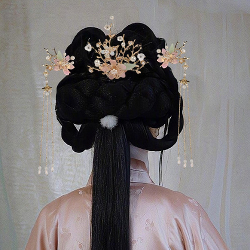 . Paquete De 3 Horquillas Chinas For Con Borlas Y Flores