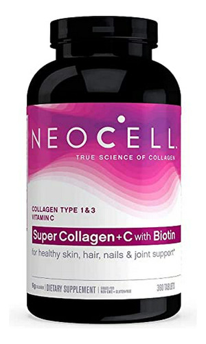 Neocell Super Colágeno Tipo I Y Iii + Vitamina C - 360 Tabletas